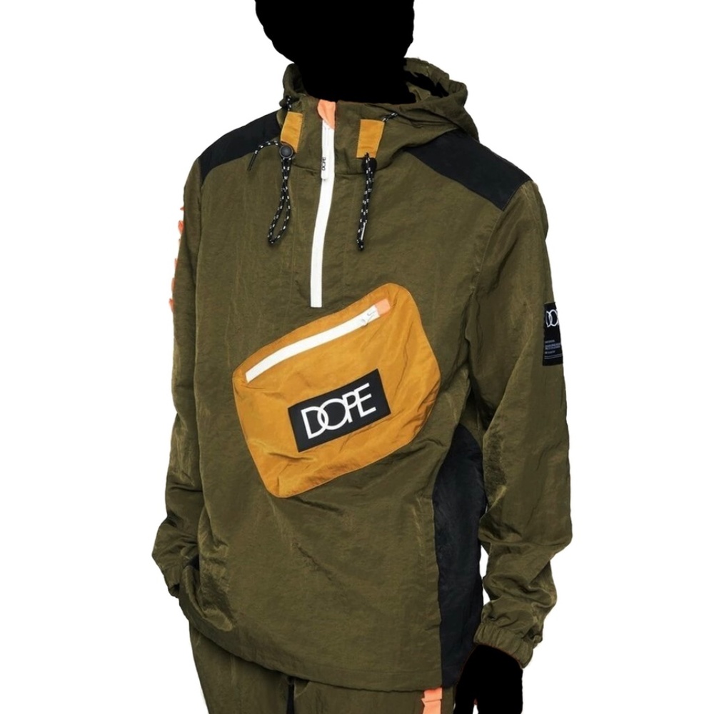 Dope Nomad Anorak Army Men's Windbreaker Lightweight Jacket